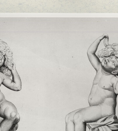 Rückseite von Istituto Nazionale per la Grafica [http://creativecommons.org/publicdomain/mark/1.0/] Giovanni Volpato - Raphael Morghen, "Principes du dessin...", Roma 1786Putti vom Kapitol (Bl 11) - , bh391237. Foto.