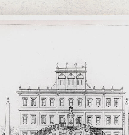 Rückseite von Calcografia [http://creativecommons.org/publicdomain/mark/1.0/] Vedute di ville di Roma e dintorniVilla Altieri - , bh391241. Foto.