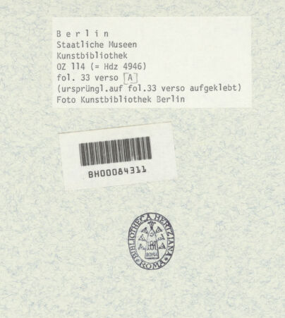 Rückseite von bh396325_recto