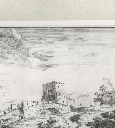 Rückseite von Istituto Nazionale per la Grafica [http://creativecommons.org/publicdomain/mark/1.0/] Ponte Salario (Blatt 4 aus der Serie "Varie vedute...", 1725) - , bh399024. Foto.