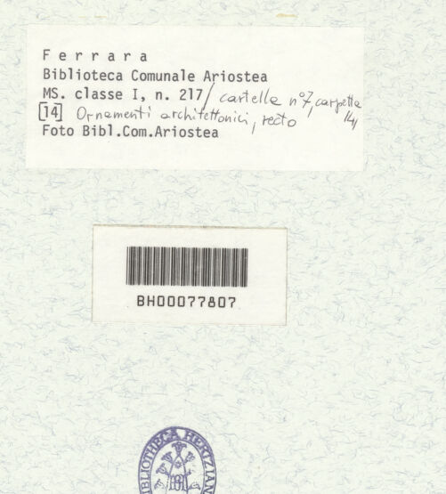 Rückseite von bh399169_recto