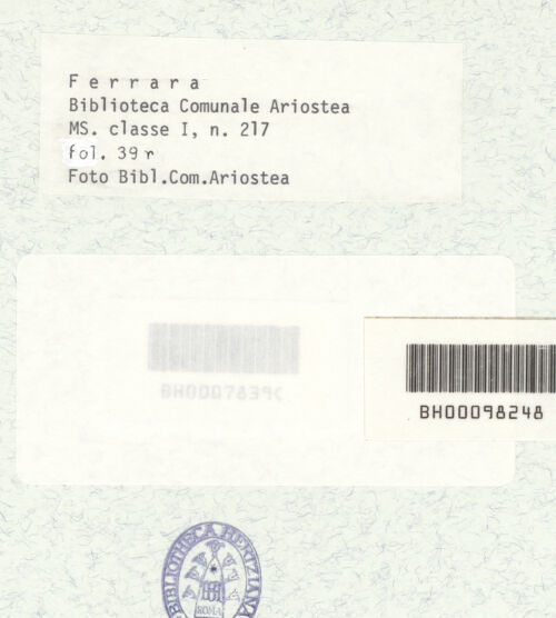 Rückseite von bh399338_recto