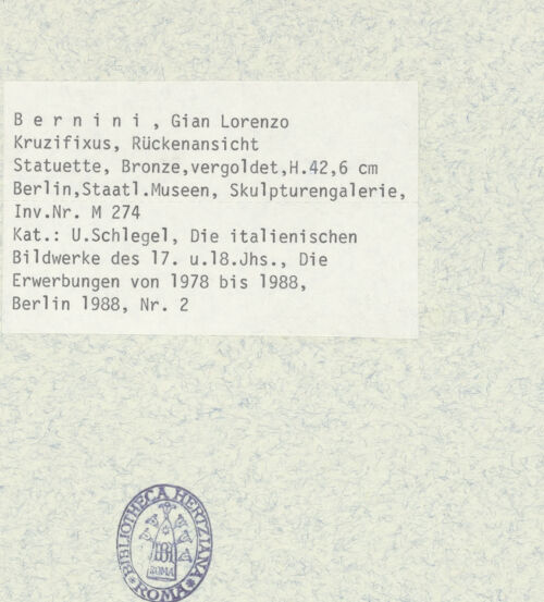 Rückseite von Staatliche Museen zu Berlin - Preußischer Kulturbesitz [https://www.deutsche-digitale-bibliothek.de/content/lizenzen/rv-ez/] Kruzifix - Rückenansicht ohne Kreuz, bh403571_recto. Foto.