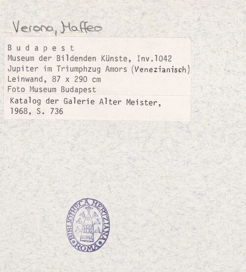 Rückseite von Szépmüvészeti Múzeum [https://www.deutsche-digitale-bibliothek.de/content/lizenzen/rv-ez/] Jupiter und der Triumph Cupidos - , bh408022_recto. Foto.