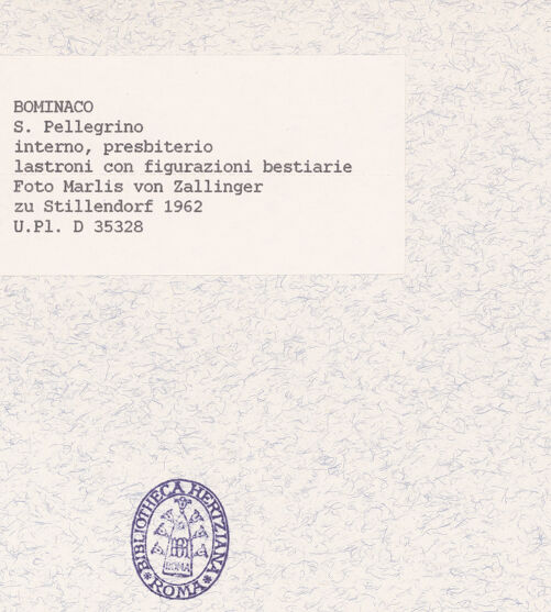 Rückseite von Bibliotheca Hertziana [https://www.deutsche-digitale-bibliothek.de/content/lizenzen/rv-fz/] Chorschranke - Vorderseite, Gesamtansicht, bh409166_recto. Foto: Zallinger zu Stillendorf, Marlies von.