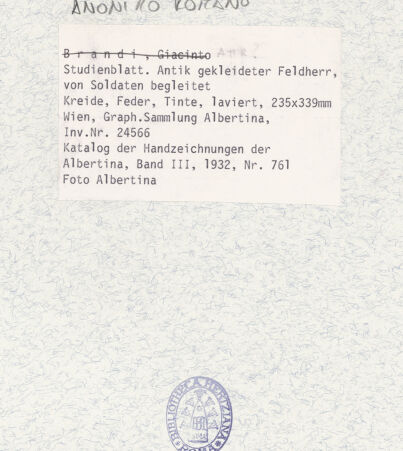 Rückseite von Albertina [https://www.deutsche-digitale-bibliothek.de/content/lizenzen/rv-ez/] Studienblatt. - , bh409247_recto. Foto.