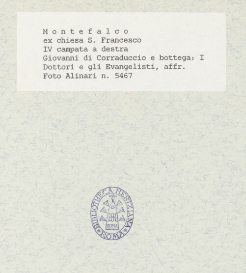 Rückseite von Alinari [https://www.deutsche-digitale-bibliothek.de/content/lizenzen/rv-ez/] Evangelisten, Kirchenväter und Propheten - Gesamtansicht, bh410111_recto. Foto.