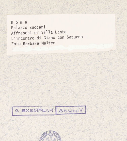 Rückseite von unbekannt [https://www.deutsche-digitale-bibliothek.de/content/lizenzen/rv-fz/] Szenen aus der römischen Geschichte und MythologieTreffen von Janus und Saturn auf dem Janiculum (Gianicolo) - , bh413787_recto. Foto.