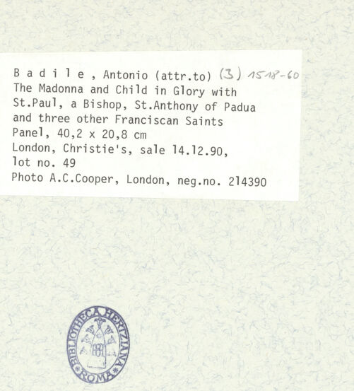 Rückseite von bh413945_recto