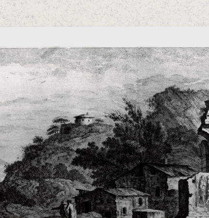 Rückseite von Staatsgalerie [http://creativecommons.org/publicdomain/mark/1.0/] Landschaft mit ruhendem Wanderer - , bh419344. Foto.