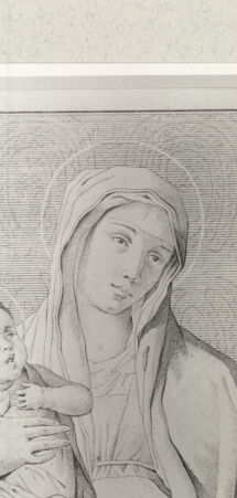 Rückseite von Staatsgalerie [http://creativecommons.org/publicdomain/mark/1.0/] Maria mit Kind - , bh419350. Foto.