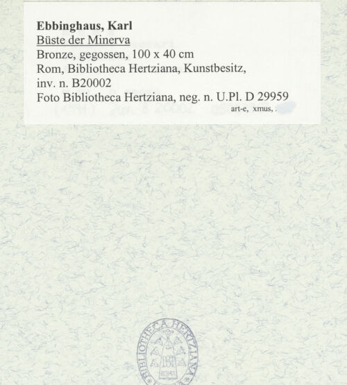 Rückseite von bh419865_recto