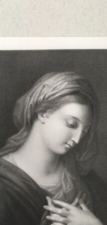 Rückseite von Staatsgalerie [http://creativecommons.org/publicdomain/mark/1.0/] Maria einer Verkündigung - , bh420285. Foto.
