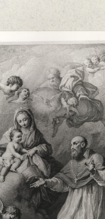 Rückseite von Staatsgalerie [http://creativecommons.org/publicdomain/mark/1.0/] Der Heilige Franz von Sales besiegt die Häresie - , bh420321. Foto.