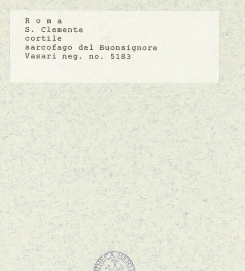 Rückseite von Vasari [https://www.deutsche-digitale-bibliothek.de/content/lizenzen/rv-ez/] Sarkophag des sog. Bonsignore - , bh421955_recto. Foto: Vasari, Giorgio.