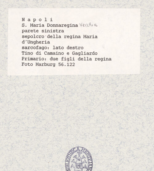 Rückseite von Bildarchiv Foto Marburg [https://www.deutsche-digitale-bibliothek.de/content/lizenzen/rv-ez/] Grabmal der Königin Maria von Ungarn - Rechte Seite: zwei Söhne der Königin, bh422031_recto. Foto.