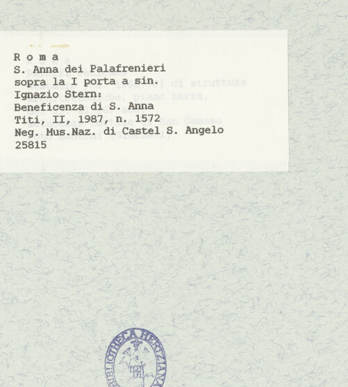 Rückseite von Museo Nazionale di Castel Sant'Angelo [https://www.deutsche-digitale-bibliothek.de/content/lizenzen/rv-ez/] Szenen aus dem Leben der heiligen AnnaDie Wohltätigkeit Annas - Gesamtansicht (Abb. 11), bh425841_recto. Foto.