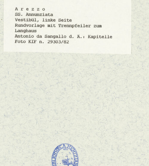 Rückseite von Kunsthistorisches Institut in Florenz