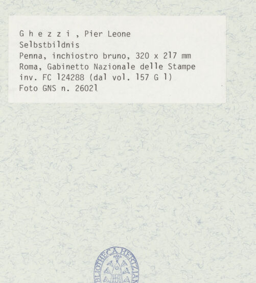 Rückseite von Gabinetto Nazionale delle Stampe [https://www.deutsche-digitale-bibliothek.de/content/lizenzen/rv-ez/] Selbstbildnis - , bh432268_recto. Foto.