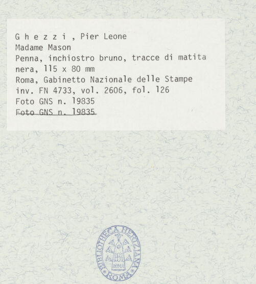 Rückseite von Gabinetto Nazionale delle Stampe [https://www.deutsche-digitale-bibliothek.de/content/lizenzen/rv-ez/] Madame Mason - , bh432285_recto. Foto.