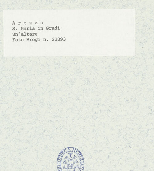 Rückseite von Alinari [https://www.deutsche-digitale-bibliothek.de/content/lizenzen/rv-ez/] Santa Maria in Gradi - Zweiter Altar rechts, bh433207_recto. Foto.