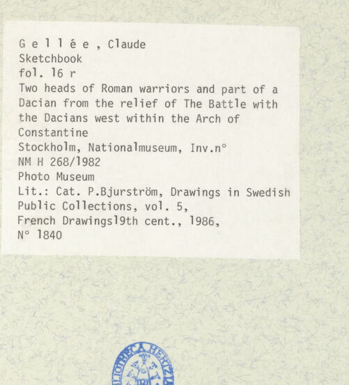 Rückseite von bh433780_recto