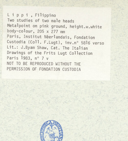 Rückseite von bh433792_recto