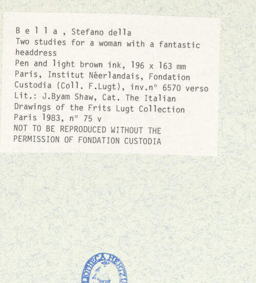 Rückseite von bh433859_recto