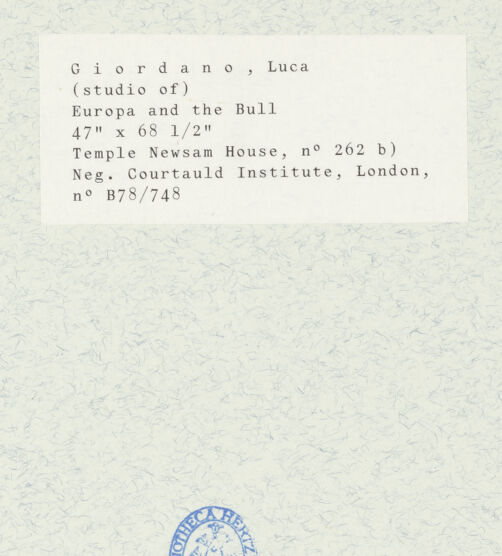 Rückseite von bh435247_recto