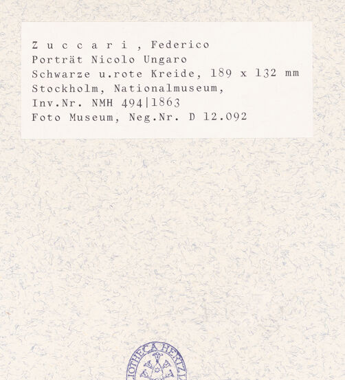 Rückseite von Stockholm, Nationalmuseum [https://www.deutsche-digitale-bibliothek.de/content/lizenzen/rv-ez/] Portrait des Niccolò Ungaro, Abt von Vallombrosa - Gesamtansicht, bh435376_recto. Foto.