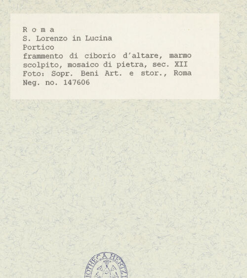 Rückseite von Sopr BAS ROMA [https://www.deutsche-digitale-bibliothek.de/content/lizenzen/rv-ez/] Fragmente eines Ambos - Gesamtansicht, bh435647_recto. Foto.