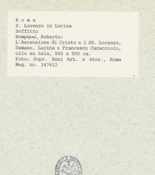 Rückseite von Sopr BAS ROMA [https://www.deutsche-digitale-bibliothek.de/content/lizenzen/rv-ez/] HolzdeckeDer auferstandene Christus mit Heiligen - Gesamtansicht, bh435719_recto. Foto.