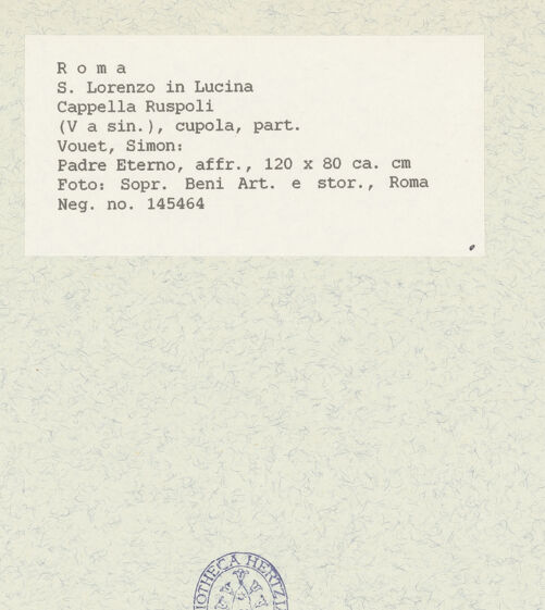 Rückseite von Sopr BAS ROMA [https://www.deutsche-digitale-bibliothek.de/content/lizenzen/rv-ez/] Gewölbedekoration mit Szenen aus dem Marienleben und musizierenden EngelnGottvater mit Engeln - Gesamtansicht, bh435762_recto. Foto.