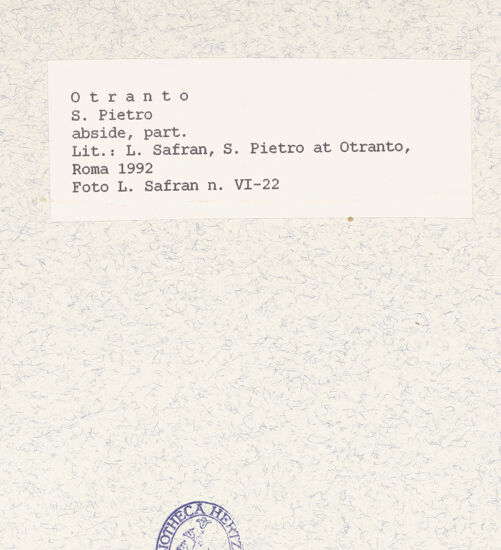 Rückseite von Ventura, L. [https://www.deutsche-digitale-bibliothek.de/content/lizenzen/rv-ez/] Madonna, Heiligen und Stifter (dritte, vierte und fünfte Schicht)Apsis: Madonna (vierte Schicht) - Madonna, Detail, bh436151_recto. Foto: Ventura, L..