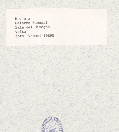 Rückseite von Vasari, Giorgio [https://www.deutsche-digitale-bibliothek.de/content/lizenzen/rv-ez/] Personifikationen der Künste (Mitte) und Wissenschaften (Außenfelder) - Gesamtansicht, bh438038_recto. Foto.