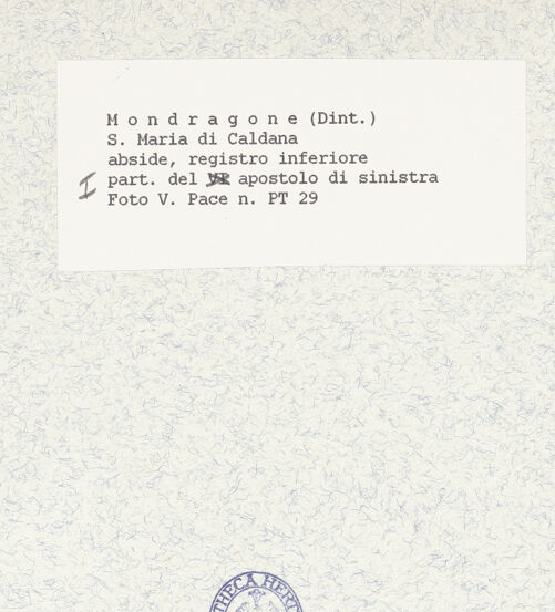 Rückseite von Pace, Valentino [https://www.deutsche-digitale-bibliothek.de/content/lizenzen/rv-ez/] Christi Himmelfahrt - Unteres Register, Detail, Apostel 1 (links), bh438697_recto. Foto: Pace, Valentino.