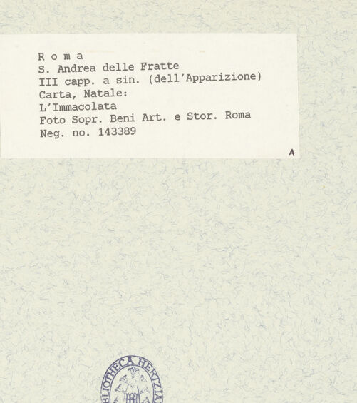 Rückseite von Sopr. BAS ROMA [https://www.deutsche-digitale-bibliothek.de/content/lizenzen/rv-ez/] Madonna del Miracolo - Gesamtansicht, bh445254_recto. Foto.