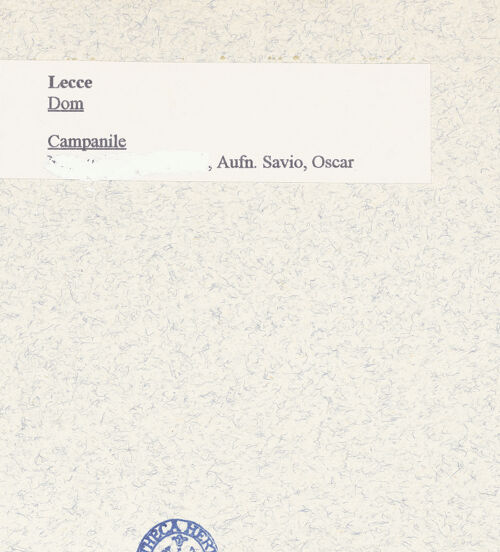 Rückseite von Bibliotheca Hertziana [https://www.deutsche-digitale-bibliothek.de/content/lizenzen/rv-ez/] Duomo & Assunta - Ansicht von Südwesten, bh445845_recto. Foto: Savio, Oscar.