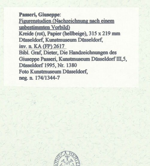 Rückseite von Museum Kunstpalast [https://www.deutsche-digitale-bibliothek.de/content/lizenzen/rv-ez/] Figurenstudien (Nachzeichnung nach einem unbestimmten Vorbild) - , bh451327_recto. Foto.