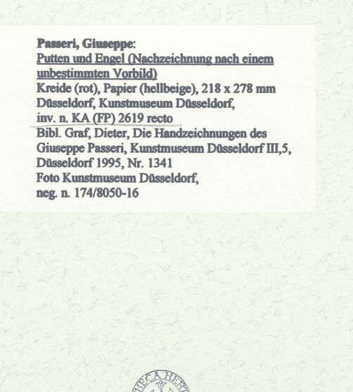 Rückseite von Museum Kunstpalast [https://www.deutsche-digitale-bibliothek.de/content/lizenzen/rv-ez/] Putten und Engel (Nachzeichnung nach einem unbestimmten Vorbild) - , bh451366_recto. Foto.