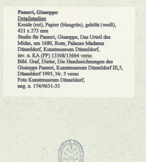 Rückseite von Museum Kunstpalast [https://www.deutsche-digitale-bibliothek.de/content/lizenzen/rv-ez/] Detailstudien - , bh451523_recto. Foto.