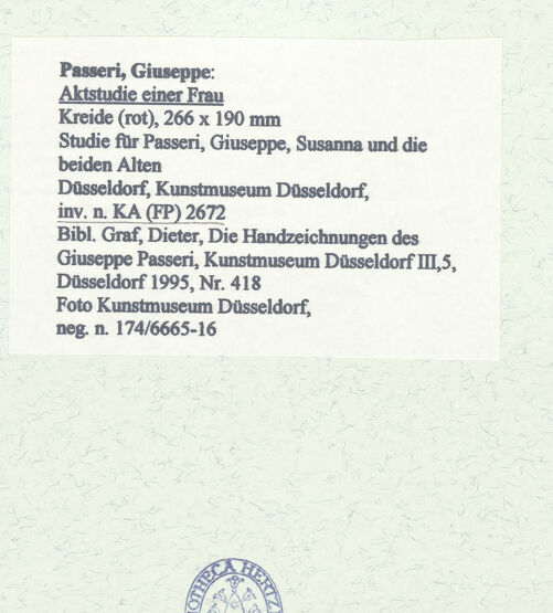 Rückseite von Museum Kunstpalast [https://www.deutsche-digitale-bibliothek.de/content/lizenzen/rv-ez/] Aktstudie einer Frau - , bh452117_recto. Foto.