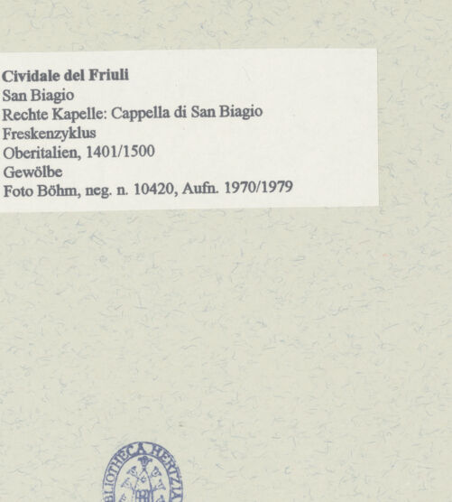 Rückseite von Böhm [https://www.deutsche-digitale-bibliothek.de/content/lizenzen/rv-ez/] Szenen aus der Leben des heiligen Blasius - Gesamtansicht, bh454149_recto. Foto: Böhm, Osvaldo.