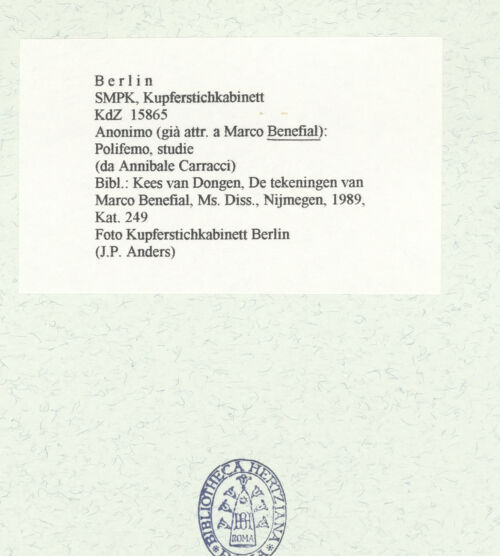 Rückseite von Kupferstichkabinett Berlin SMB-PK [https://www.deutsche-digitale-bibliothek.de/content/lizenzen/rv-ez/] Polyphem - , bh455671_recto. Foto: Anders, Jörg P..