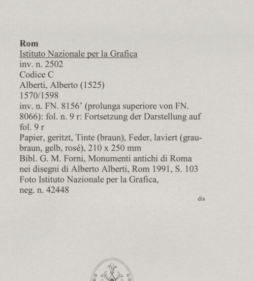 Rückseite von Sopr. BAS ROMA [https://www.deutsche-digitale-bibliothek.de/content/lizenzen/rv-ez/] Weihwasserbecken - , bh457746_recto. Foto.