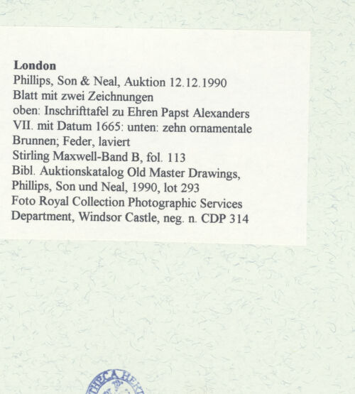 Rückseite von bh459475_recto