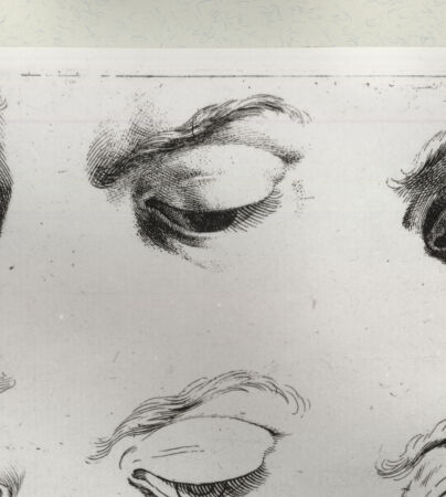 Rückseite von Istituto Nazionale per la Grafica [http://creativecommons.org/publicdomain/mark/1.0/] Augenstudie - , bh460391. Foto.