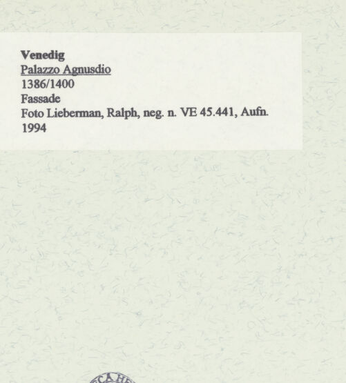 Rückseite von bh461251_recto