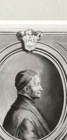Rückseite von Istituto Nazionale per la Grafica [https://rightsstatements.org/page/CNE/1.0/] Bildnis des Jesuiten Andrea Pozzo - , bh461642. Foto.