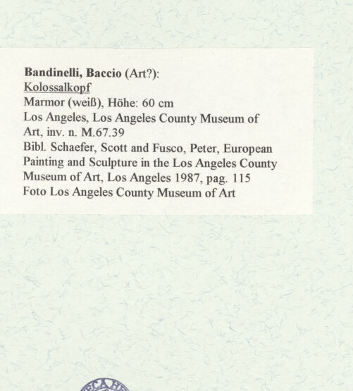 Rückseite von Los Angeles County Museum of Art [https://www.deutsche-digitale-bibliothek.de/content/lizenzen/rv-fz/] Kolossalkopf - , bh462445_recto. Foto.